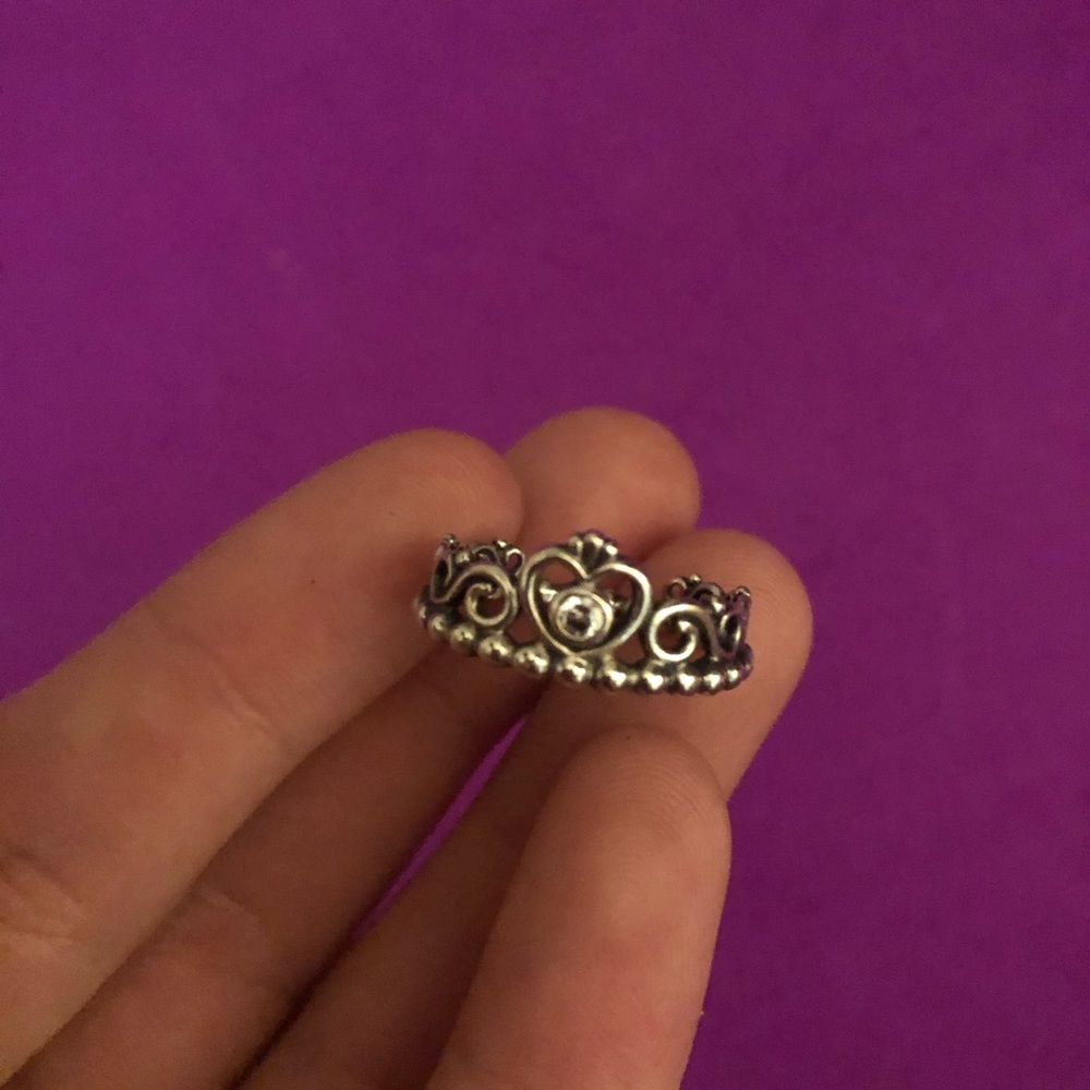 PANDORA Princess Tiara Crown Ring (Silver)